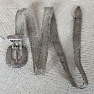 Vintage Steel Belt Western Style Estimated Era 1980's - Y2K